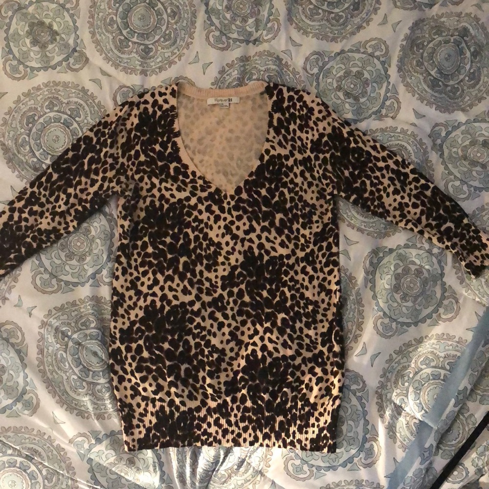 Cheetah print sweater